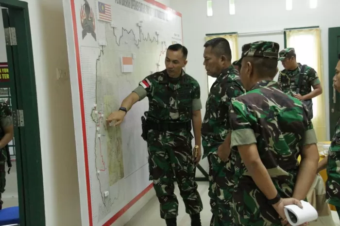 Kasum TNI Kunjungi Prajurit Satgas Pamtas Di Pulau Sebatik