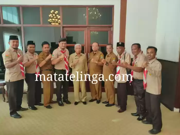 Bupati Asahan Terima Audensi Ka.Kwarcab Gerakan Pramuka Asahan