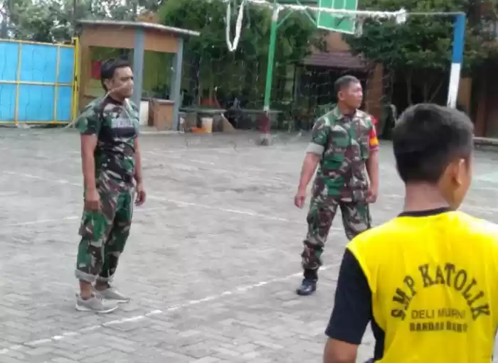 Koramil Sibolangit Olah Raga Bersama