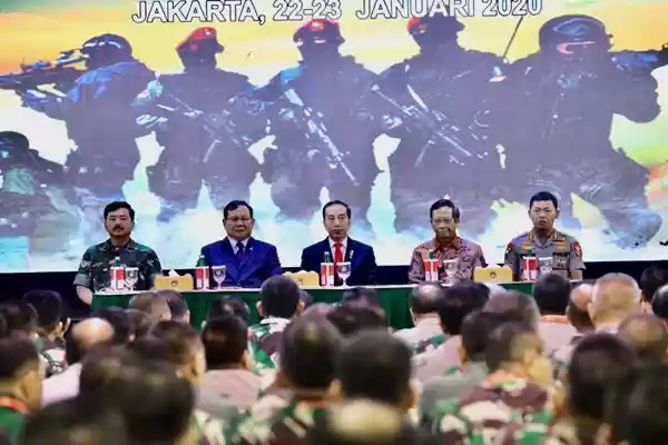Panglima TNI Hadiri Rapim Kemhan Tahun 2020