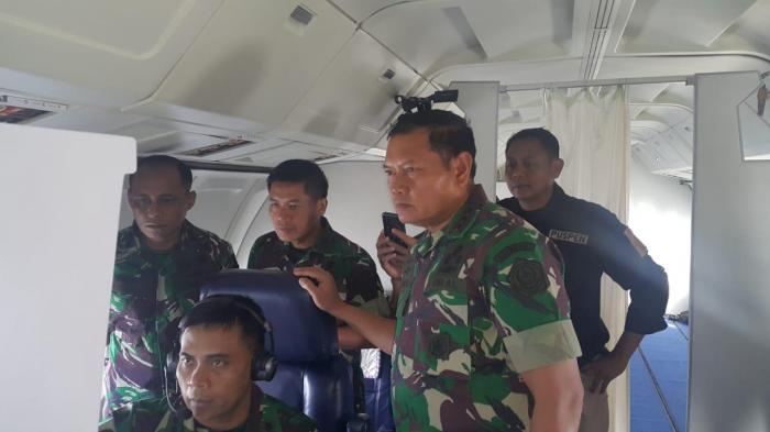 Pangkogabwilhan I Kembali Pantau Situasi Laut Natuna Melalui Udara