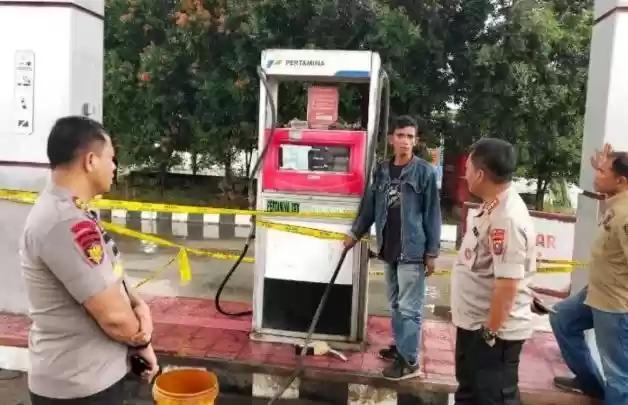 SPBU Hamparan Perak Akhirnya Disanksi