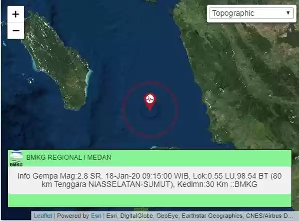 Gempa Bumi Guncang Banda Aceh