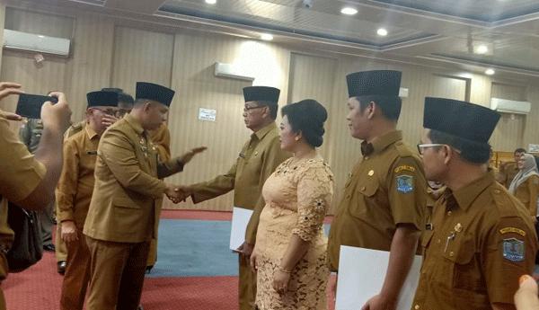 Pejabat Eselon III dan IV di lantik Sekga Binjai