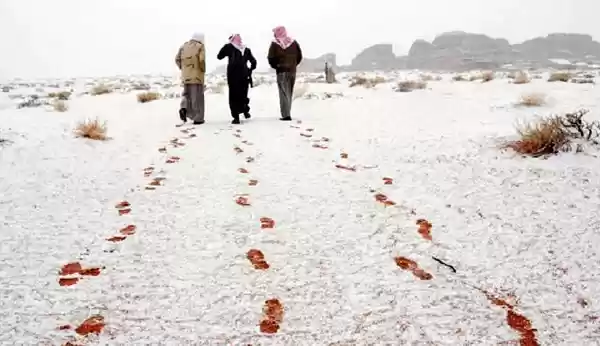 Sejumlah Destinasi Wisata di Arab Saudi Bersalju