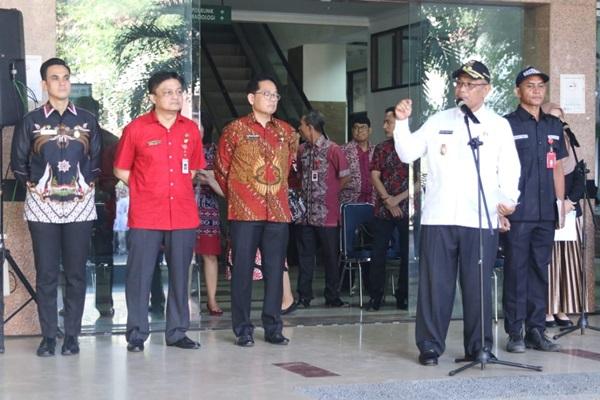Akhyar Pimpin Apel di RSUD Dr Pirngadi Kota Medan