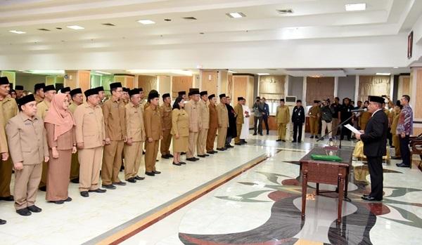 Edy Rahmayadi Lantik 2 Pejabat Eselon II dan 85 Pejabat Eselon III, Ini Daftarnya