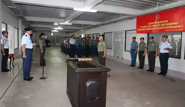 Pangkogabwilhan II Kukuhkan 45 Pamen TNI di Jajaran Kogabwilhan II