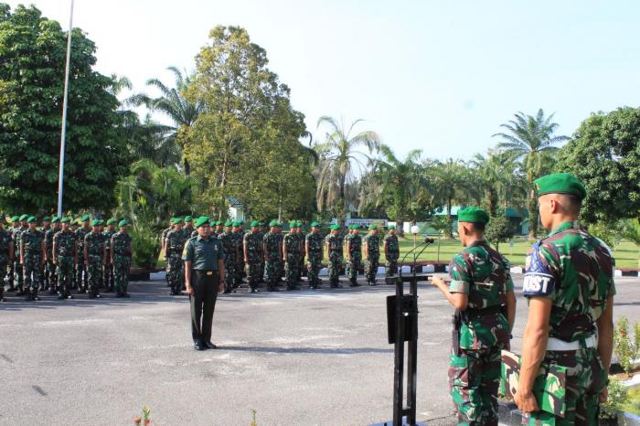 Danyonif 121/MK Pimpin Tradisi Korp Pindah Satuan