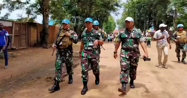 Pasukan Garuda Satgas TNI RDB Selamatkan Staf dan Aset UN di Nyunzu Afrika