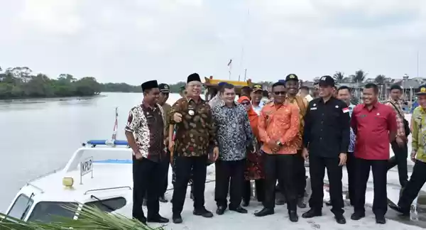 Bupati dan Wakil Bupati Sergai Bersama Rombongan Tinjau Lokasi Bagan Kuala