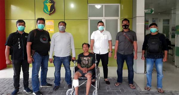Polsek Delitua Tembak Pelaku Pencuri Mobil Pick-up