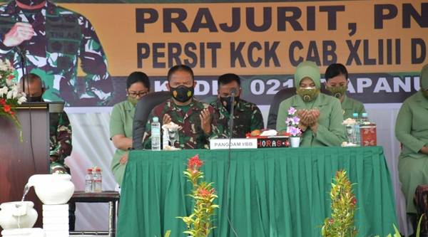 Pangdam I/BB Beri Pengarahan Kepada Prajurit, PNS dan Persit Kodim 0210/Taput