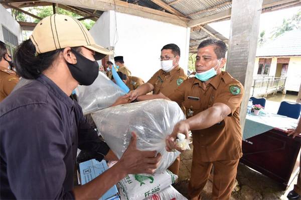 Walikota PSP Serahkan Benih Ikan Dari Dirjen Perikanan