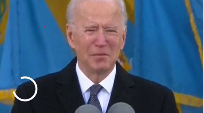 Biden Perpidato di depan Puluhan Pendukungnya Penuh Air Mata