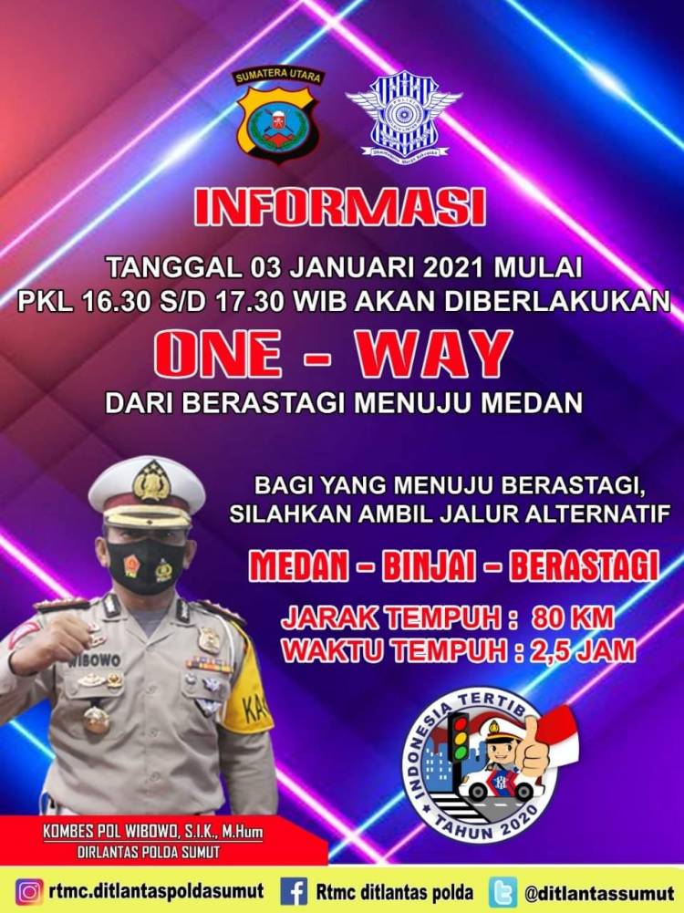 Antisipasi Kemacetan Jalur Brastagi Medan Ditlantas Adakan Rekayasa Lalulintas