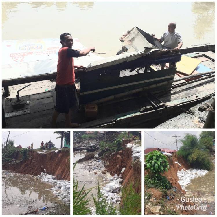 Tanggul Sei Deli Runtuh, Warga Belawan Menjadi Was - was