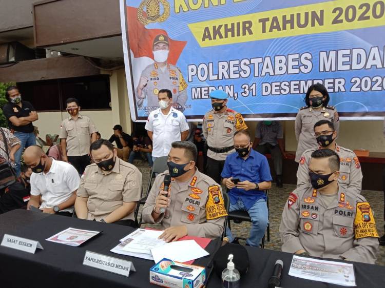 8 Personel Polrestabes Medan Dipecat Selama Tahun 2020