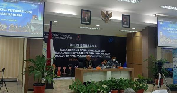 Sensus Penduduk 2020, Jumlah Penduduk Sumut Capai 14,8 Juta Jiwa