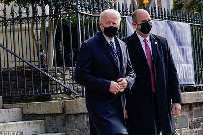 Joe Biden Sejak di lantik Presiden AS,Hadiri Misa Bersama Anak dan Cucu