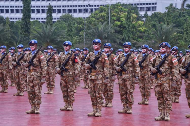 Kontingen Garuda TNI Siap mengemban Misi Negara di Afrika Tengah