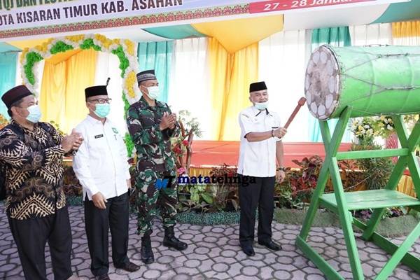 Tabuhan Beduq Awali Kegiatan MTQ dan Nasyid ke 52 Kecamatan Kisaran Timur