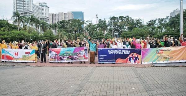 Dinas Pariwisata Kota Medan Deklarasikan Penerapan CHSE / K4 di Industri Pariwisata