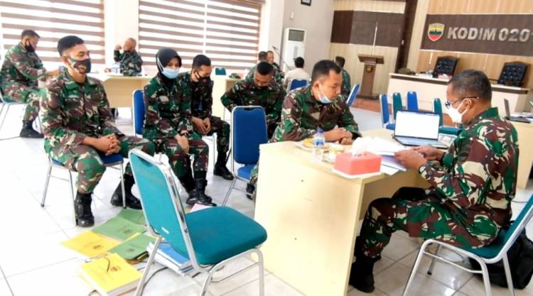 Kodim 0201/BS Terima Tim Wasrik Itdam I/BB