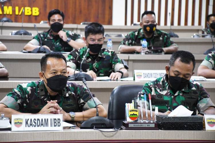 Kasdam I/BB Ikuti Vidcon Bersama Panglima TNI dan Pihak PT KAI, Bahas Soal Apa Itu?