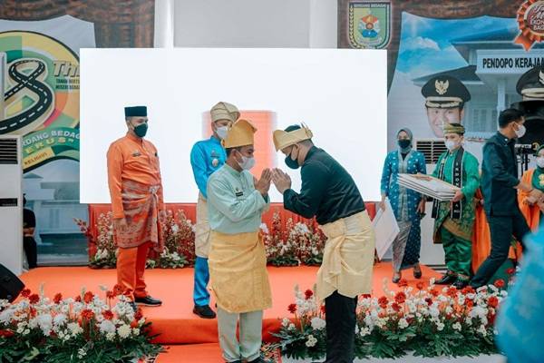 Bobby Hadiri Resepsi Hari Jadi Kabupaten Sergai Ke-18 Tahun 2022