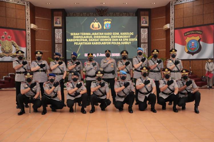 Ini Nama Nama PJU Poldasu yang Diserahterimakan Kapoldasu