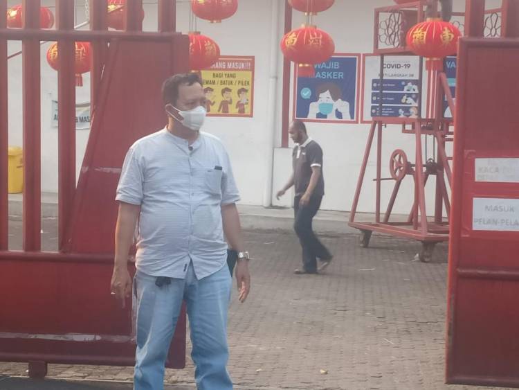 Polsek Medan Baru Monitoring di Vihara Gunung Timur