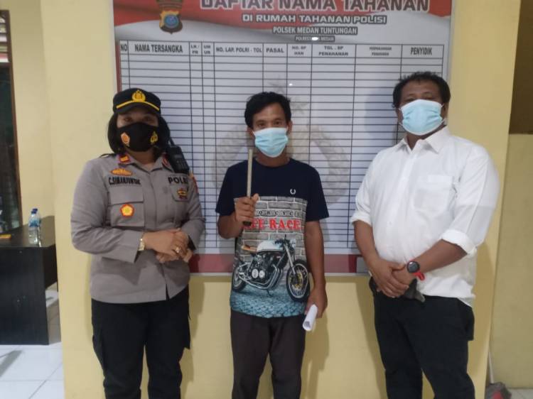 Polsek Medan Tuntungan Amankan Supir Angkot Yang Viral di Medsos Ancam Pengemudi Lain