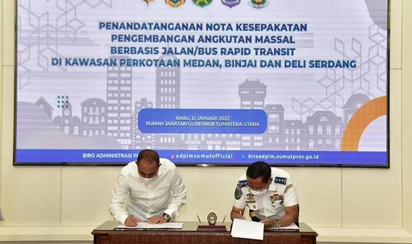 Edy Rahmayadi Minta Kabupaten/Kota Mebidang Berkolaborasi Kembangkan Angkutan BRT