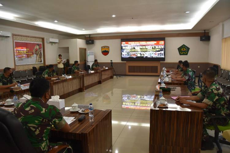 Danrem 023/KS Pimpin Rapat Pembentukan Tim Kerja Pembangunan WBK dan WBBM