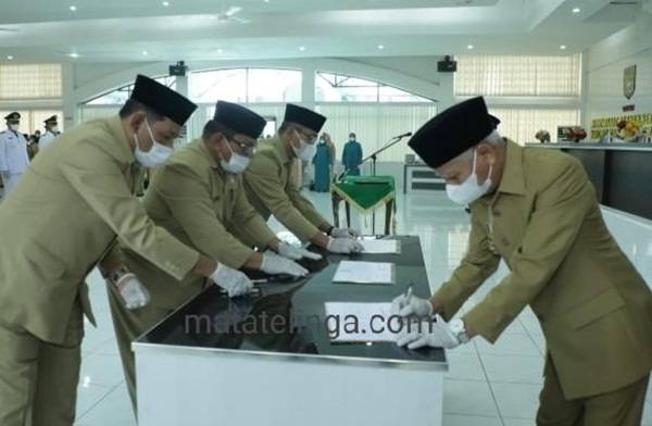 Bupati Lantik Puluhan Pejabat Baru di Pemkab Asahan