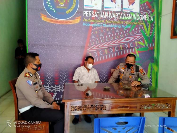 Pererat Tali Silaturahmi, Kapolres Madina Kunjungi Kantor PWI