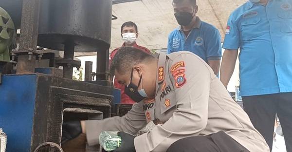 Narkotika Senilai Miliaran Rupiah Dibakar di Halaman Mapolrestabes Medan