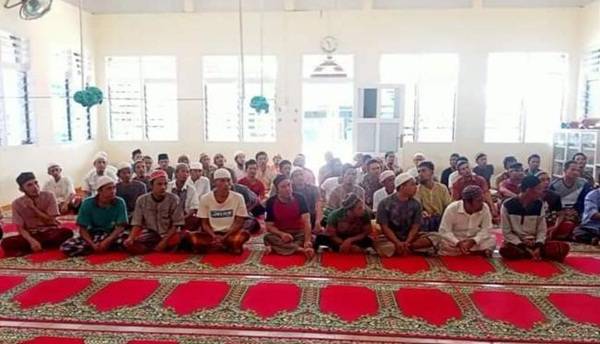 WBP Lapas Kelas IIB Padangsidempuan Ikuti Pembinaan Kerohanian
