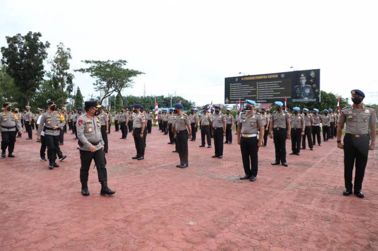 Awal 2022, Kapolda Sumut Lantik Kenaikan Pangkat 447 Personil Poldasu