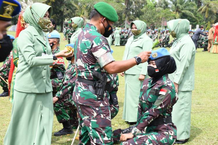 Pangdam I/BB Lepas Satgas BGC TNI Konga XXXIX-D/Monusco Konga Yonmek 121/MK