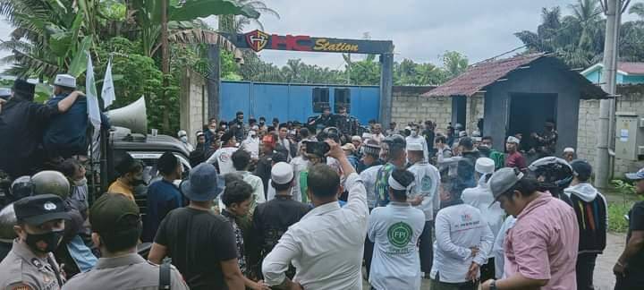 Ormas Islam di Labuhanbatu Minta Kapolres dan Bupati Menutup Hanstsion