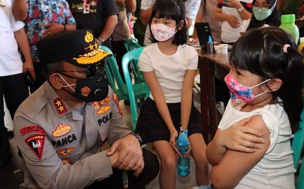 Kapoldasu Minta Kapolres Siantar Tuntaskan Vaksinasi Anak Dalam Dua Minggu