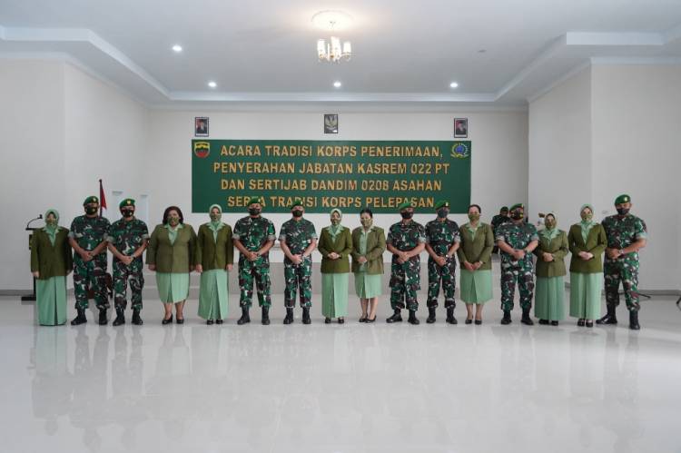 Ini  Kasrem 022/PT dan  Dandim 0208/Asahan yang Baru