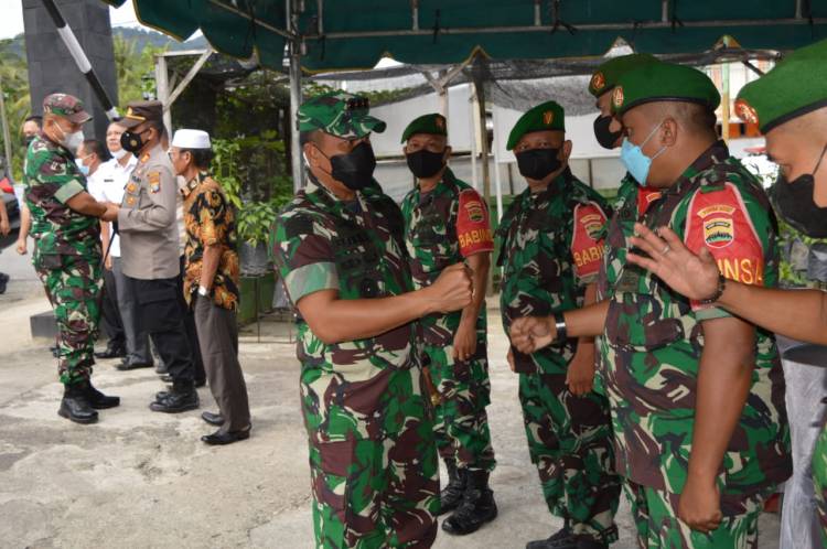 Kunungann Kerja Danrem   023/KS ke Koramil Jajaran Kodim 0212/TS