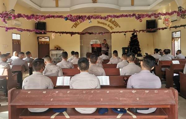 Rutin Laksanakan Binrohtal,  Brimob Polda Sumut Berharap Personil Lebih Humanis