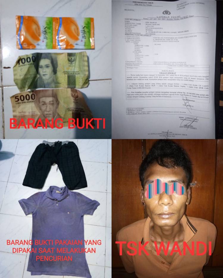 Pelaku curat ditangkap Tim Siluman Polrestabes Medan