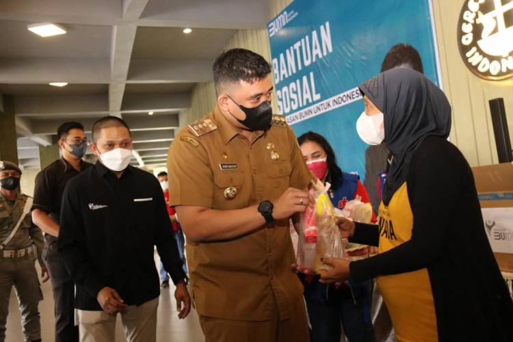 Beri Makanan Tambahan ke 6.000 Anak, Bobby Nasution Beri Apresiasi dan Ucapan Terima Kasih Kepada Yayasan BUMN