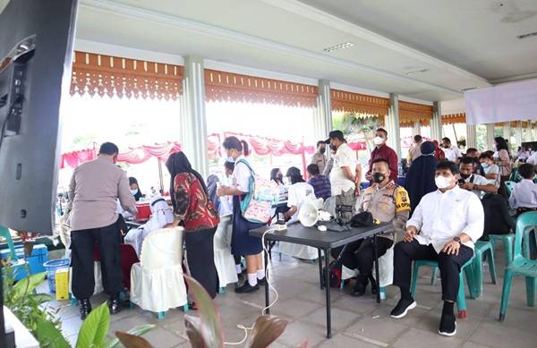 Pelajar SD di Tebingtinggi  Mulai Divaksin Covid 19