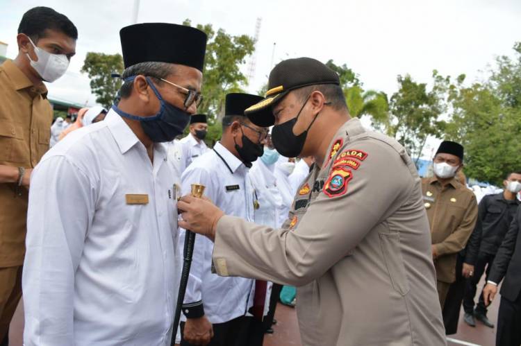 Kapolres Sergai Hadiri Pelaksanaan Upacara Peringatan Hari Amal Bakti Kementerian Agama RI Ke - 76